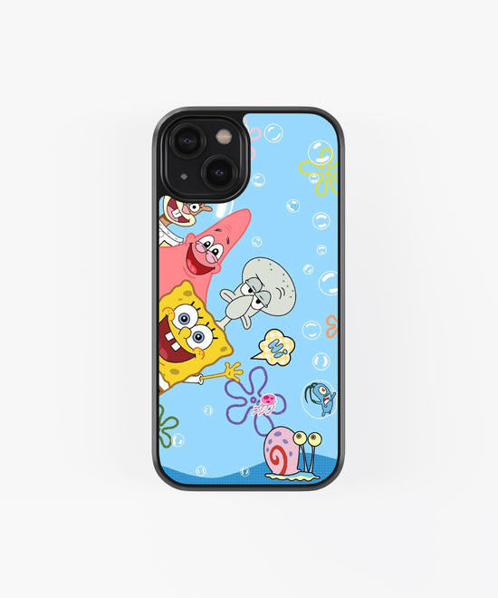 SPONGEBOB AND HIS FRIENDS - WALLPAPER Glass phone Case