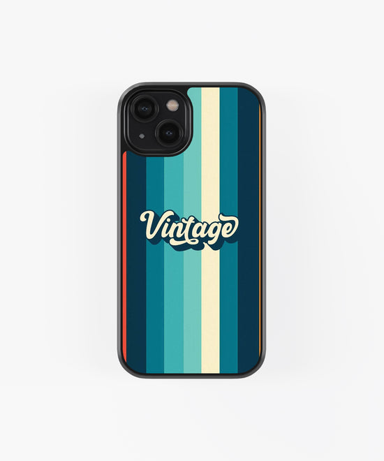 Vintage Theme Glass Phone Case