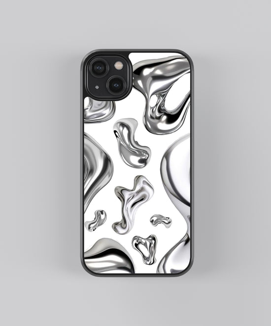 💧"Liquid Chrome" - Metallic Mercury Glass Phone Case 🌊✨