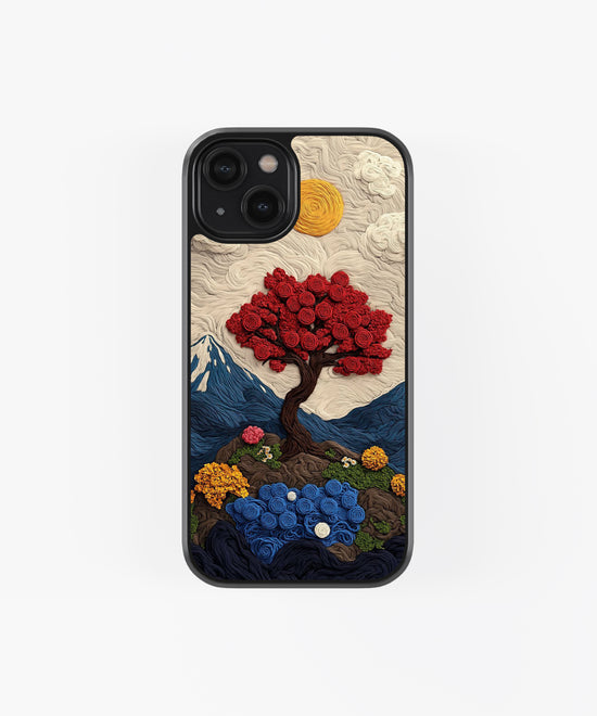 Natural Illustrator Work Glass Phone Case