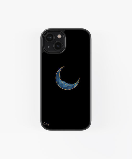 Half Moon With Colors Merge Glass Phone Case