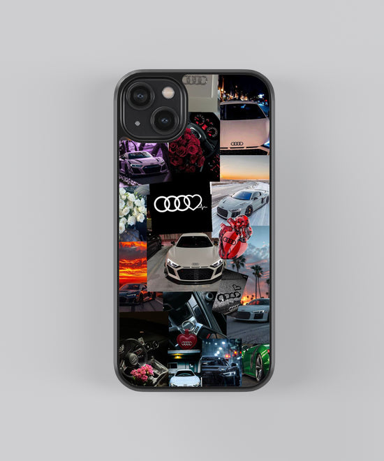 🏎️ "Audi Aesthetic Collage" - Luxury Car Enthusiast Glass Phone Case 🚗💎