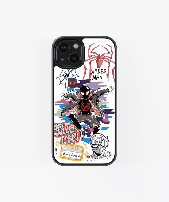 Spider Man Peter Parker Glass Phone Case