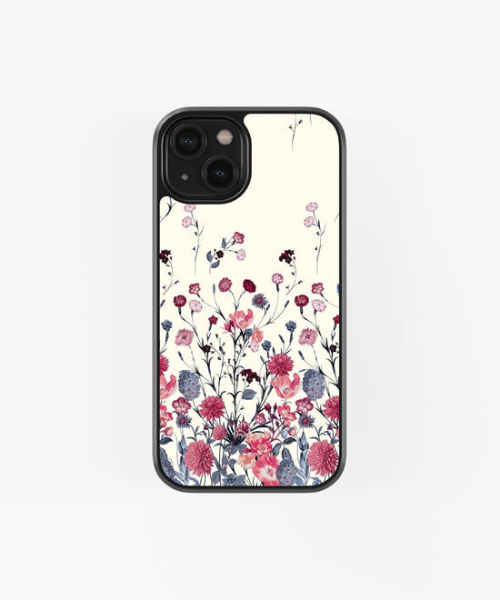 Flowers Theme Glass Phone case