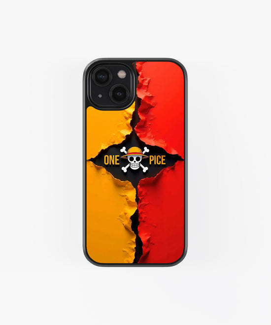 One Piece Theme Glass Phone Case