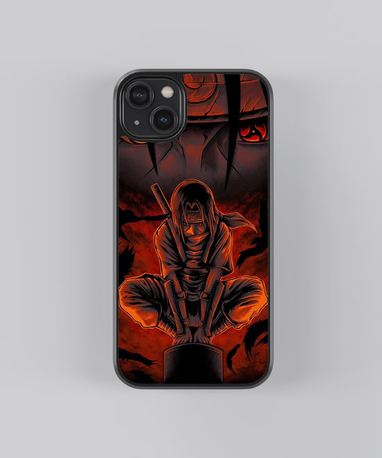 🔥"Uchiha Legacy" - Itachi Sharingan Glass Phone Case 👁️⚡