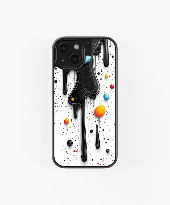 Colorful Water Paint Effect Glass phone Case