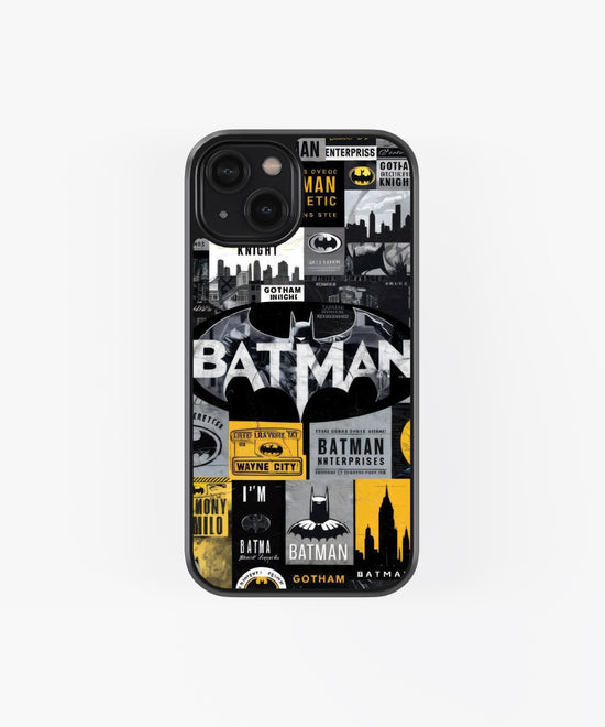 Gotham Knight Collage Glass Phone Case