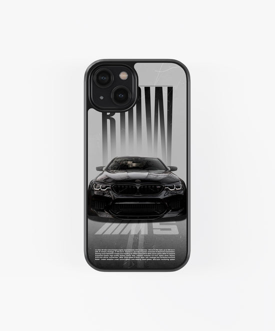 BMW M5 design poster Glass phone case