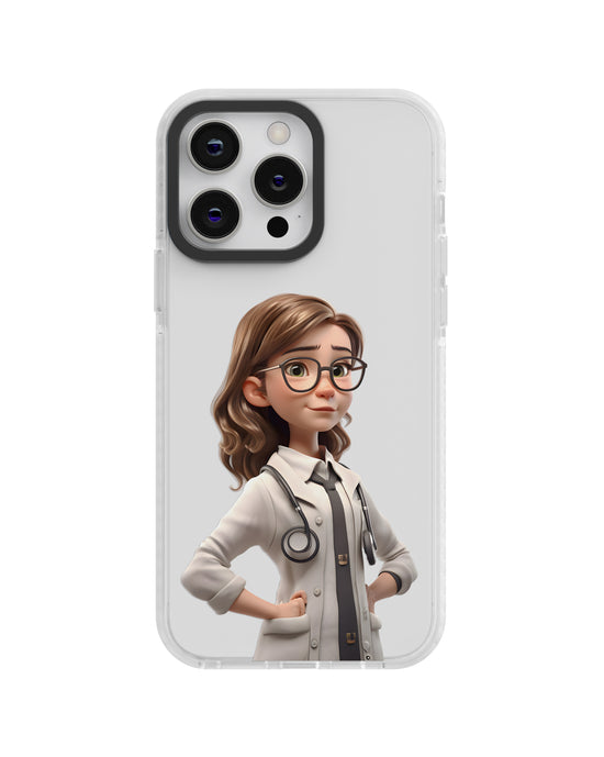 ⚕️ The "Confident Clinician" Clear TPU silicon Phone Case