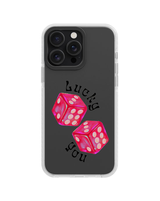 Lucky you image clear silicone phone case