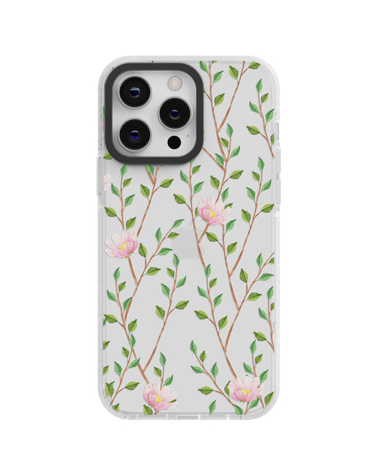 🌸 Premium Floral Clear Silicone Case 🌿
