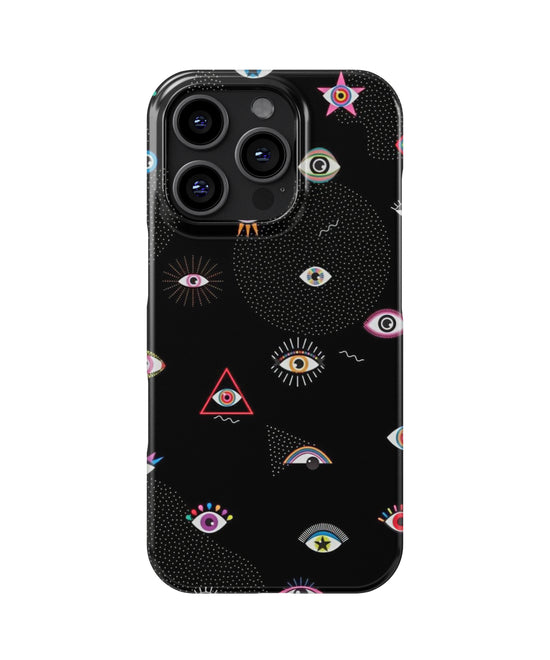 Mystic Visions | Cosmic Eye & Geometric Snap Case