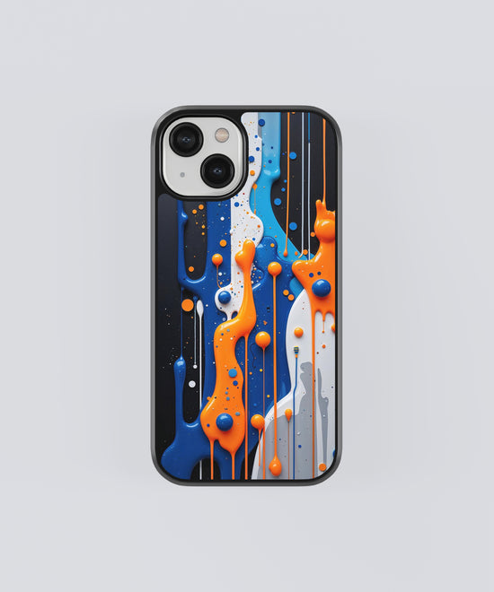 Water Paints Drops Glass phone Case