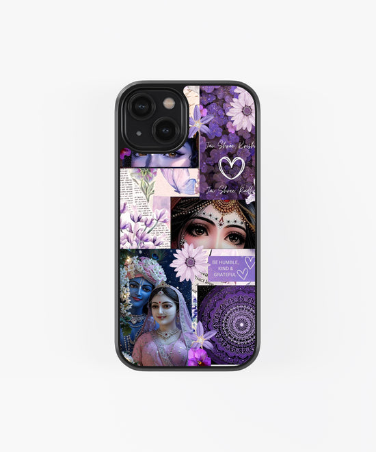 jai shree krishna glass phone case
