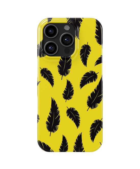 📱 Pro Feather-Pattern Snap Case 💛