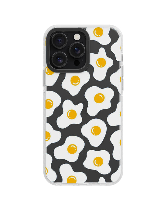 Egg aesthetic theme clear silicone phone case