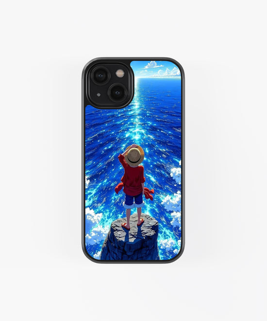 Luffy Monkey D wallpaper glass phone case