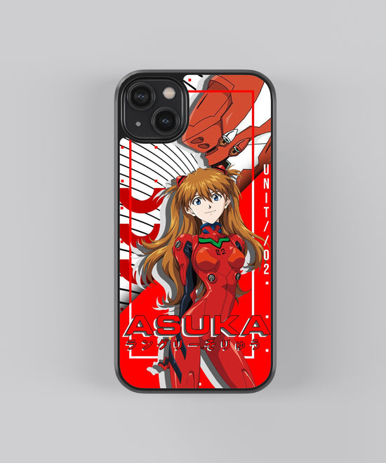 🔴  Crimson Mecha Heroine Glass phone Case