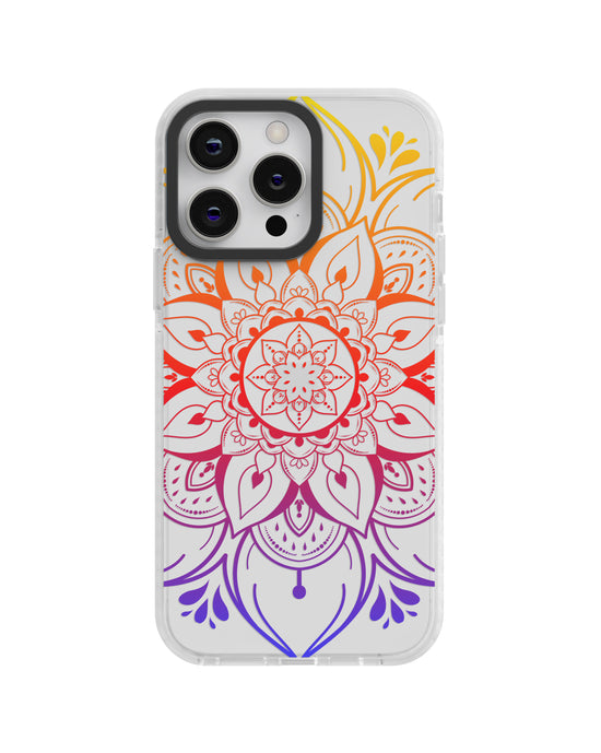 🌈✨ Radiant Mandala Silicone Phone Case