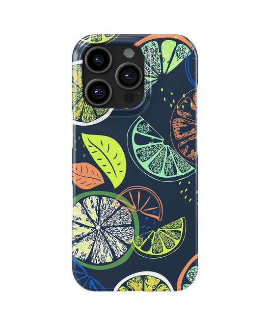 1. Citrus Zest | Abstract Fruit Slice Snap Case
