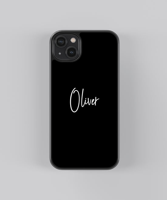 Personalized Black Elegance Glass Case