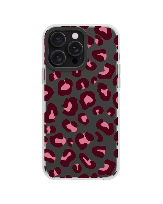 Leopard color vectors clear silicone phone case