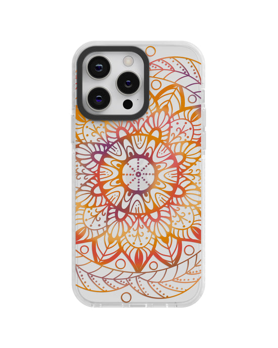 🌼✨ Sunset Mandala Silicone Phone Case