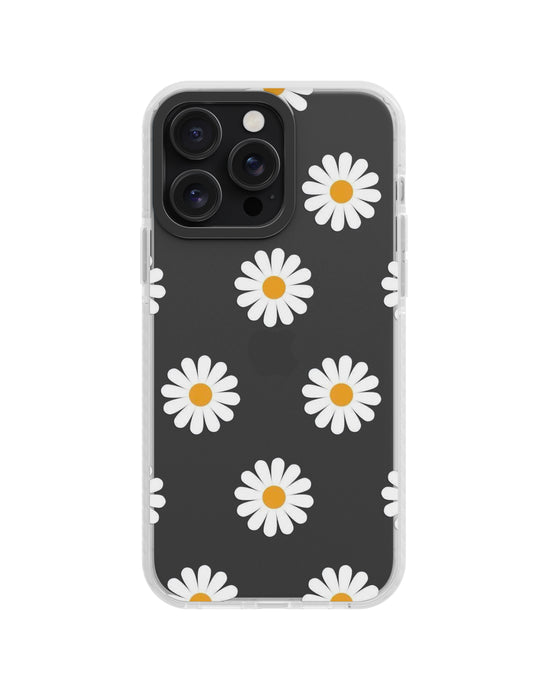 Flower aesthetic theme clear silicone phone case