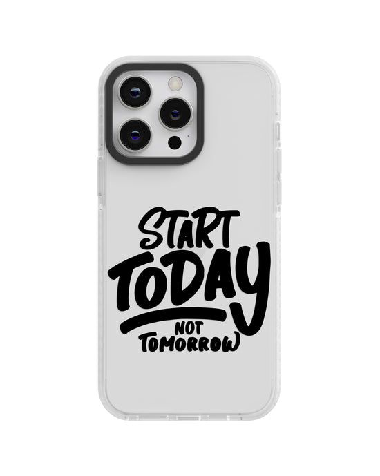 🖤✨ “Start Today, Not Tomorrow” Silicone Phone Case