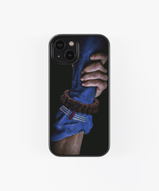 MAHADEV HOLDING HAND devotional Glass Phone Case