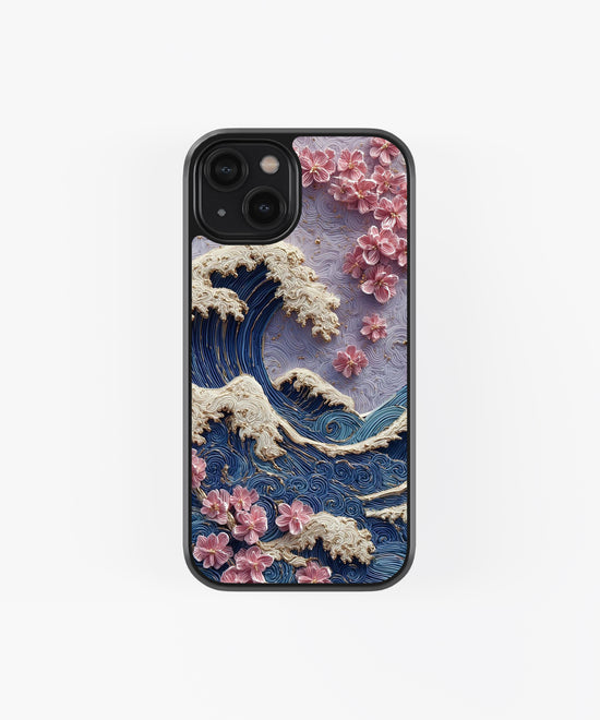 Sky Bektur art theme glass phone case