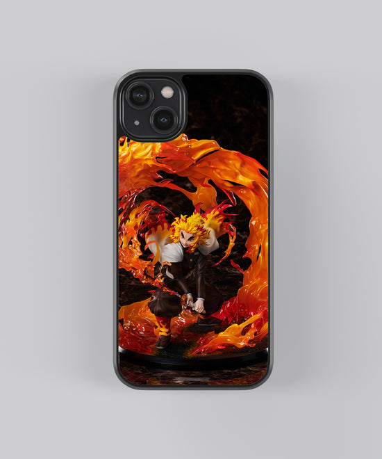 🔥 Blazing Flame Warrior Glass phone Case