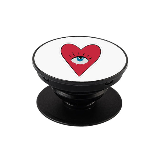 ❤️🧿 Heart Evil Eye Pop Socket – Protective Aesthetic Phone Grip & Stand