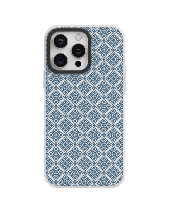 Deep Navy Abstract Geometric Silicon case