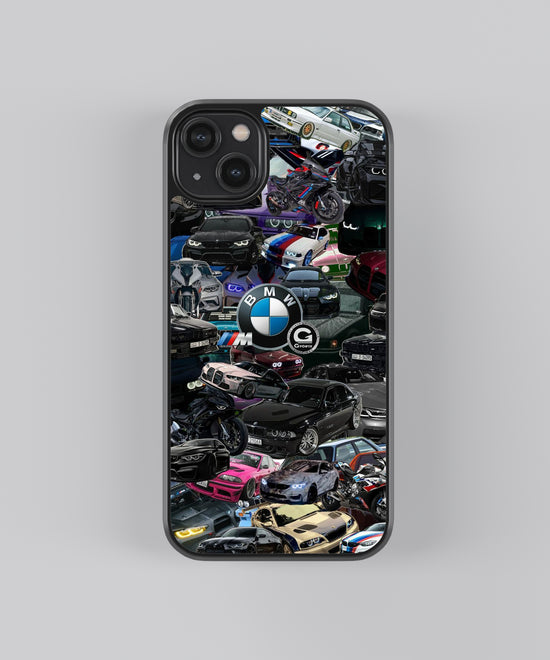 Luxury Performance Ride Collage – Tempered Glass Phone Case 🚗🔥