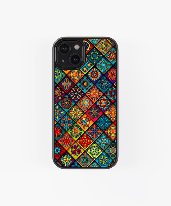 Vibrant Mosaic Tile Art Phone Case – Premium glass phone case