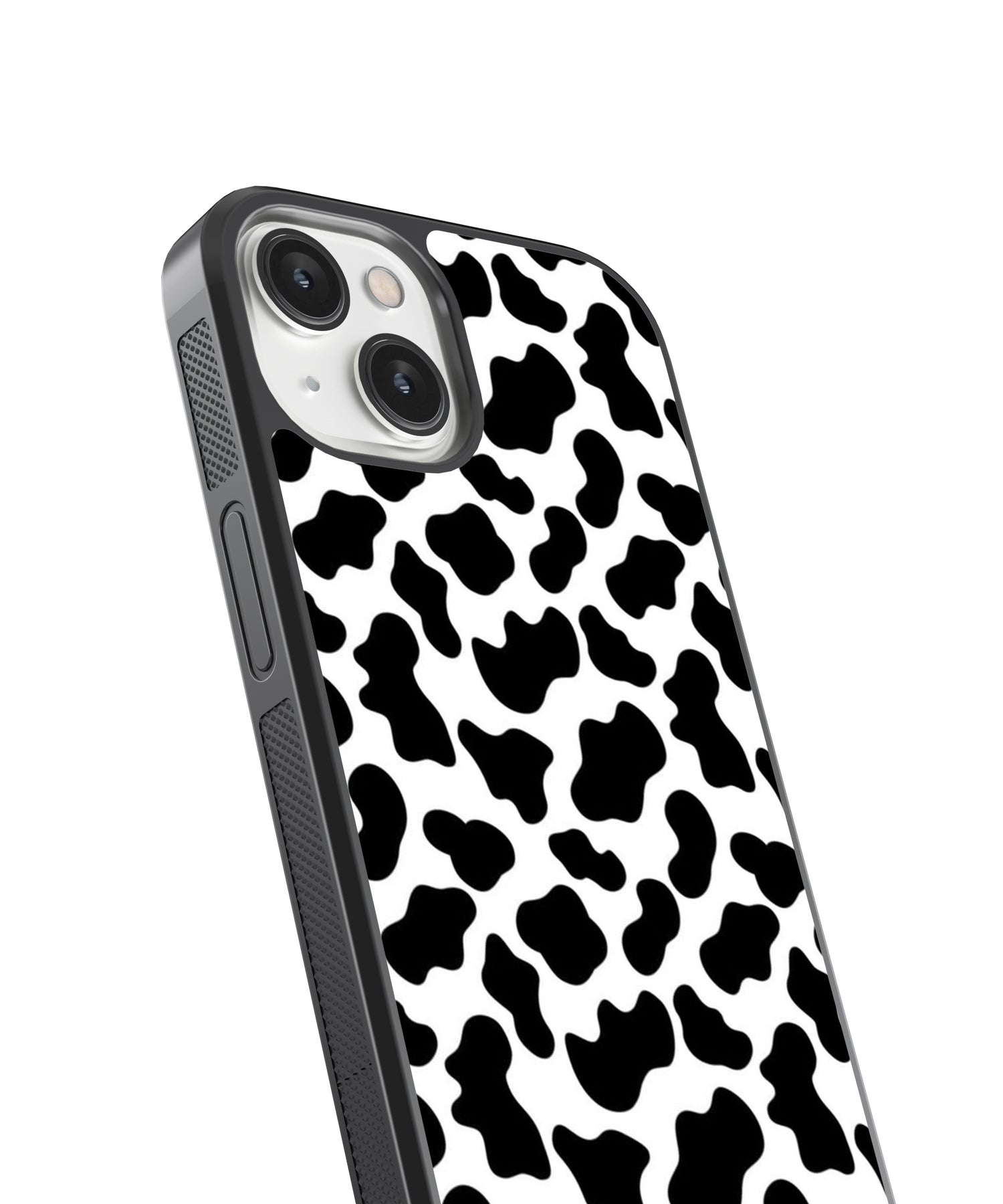 Black and white animal print iPhone case with protective edges for My Store