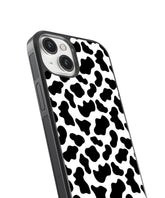 Black and white animal print iPhone case with protective edges for My Store