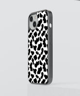 Black and white animal print iPhone case with sleek protective design for My Store