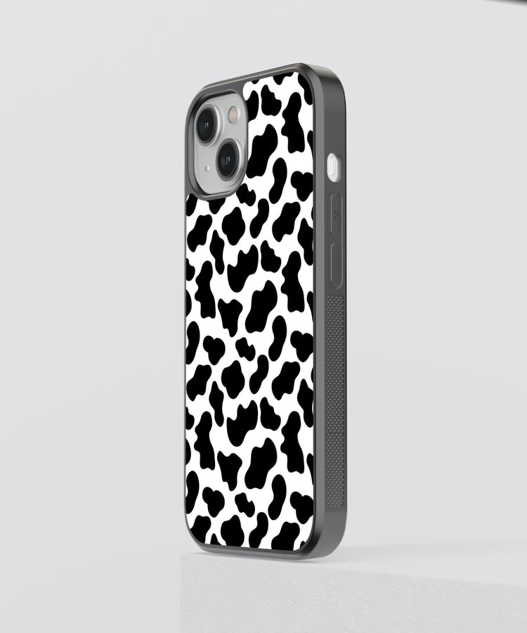 Black and white animal print iPhone case with sleek protective design for My Store