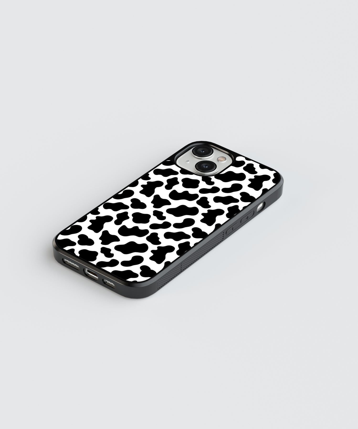 Black and white animal print iPhone case with a sleek protective design for My Store
