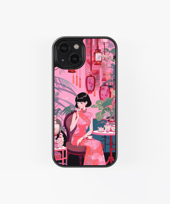 Girl Illustration Glass phone Case