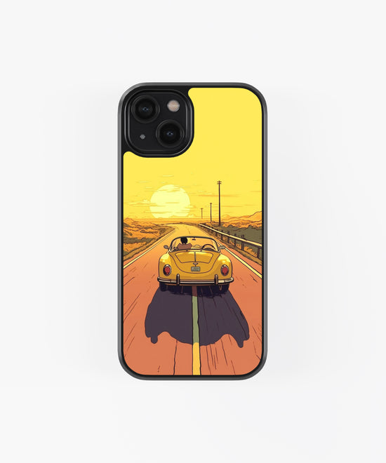 Golden Backgrounds Glass Phone Case