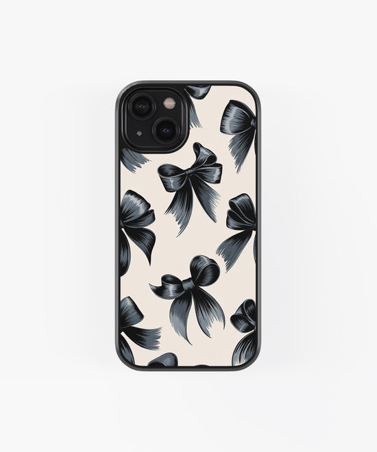 Black Background Aesthetic  Glass Phone Case