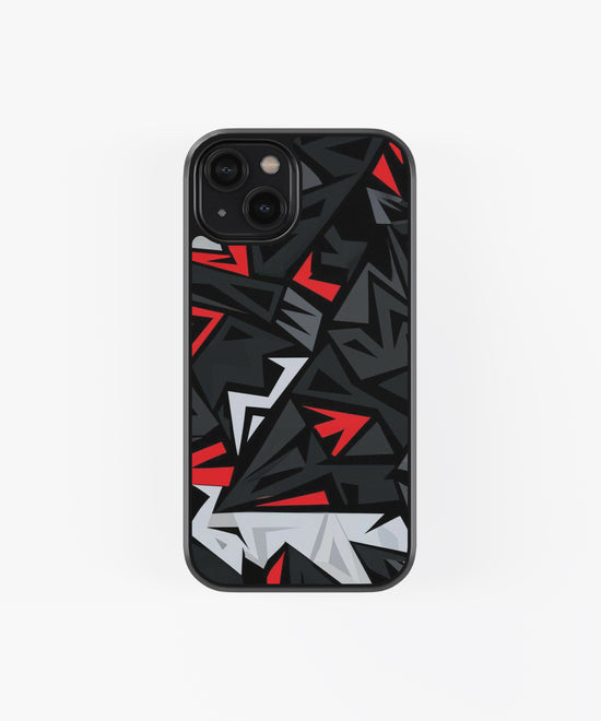 Black & Red Anime Collection Glass phone Case
