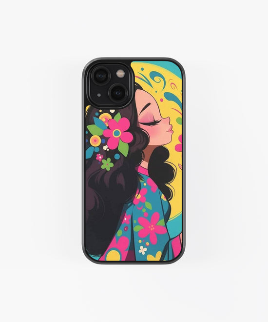 Illustration effects Glass phone Case