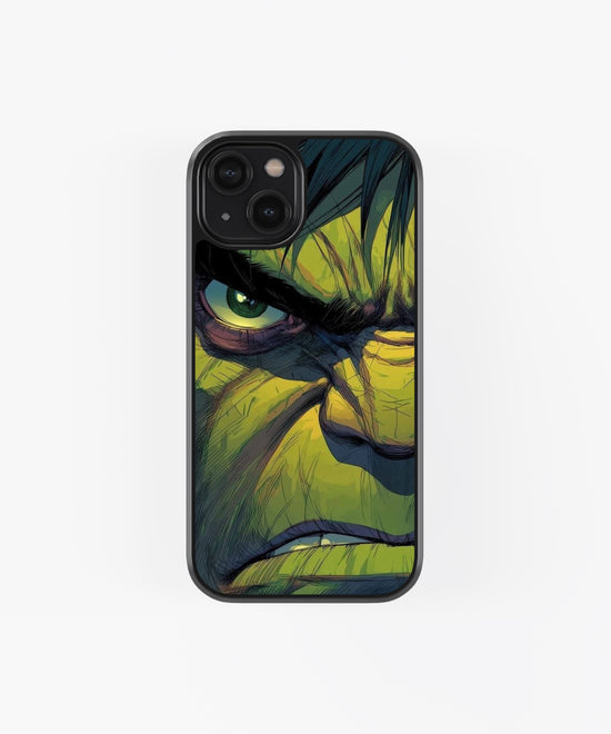 Hulk Face Glass phone Case