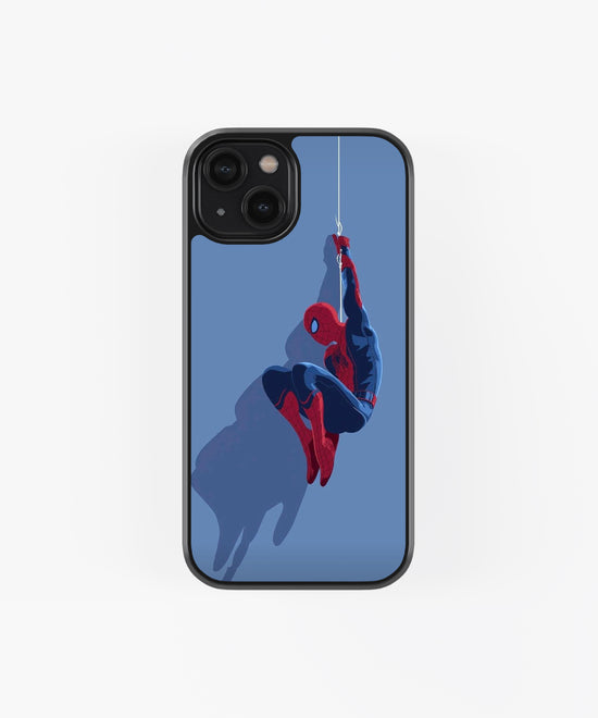 Spiderman Theme Glass phone Case