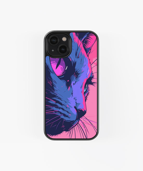 Cat Face Glass phone Case